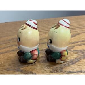 Vintage Miyao Humpty Dumpty Japan Salt Pepper Shakers